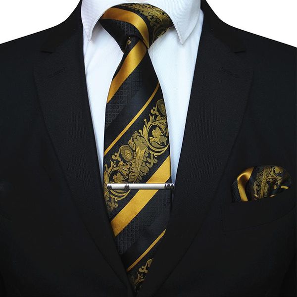 bow ties kamberft classic mens floral necktie and pocket square tie clip sets for men yellow striped 8cm silk wedding accessorie, Black;gray
bow ties kamberft classic mens floral necktie and pocket square tie clip sets for men yellow striped 8cm silk wedding accessorie, Black;gray
