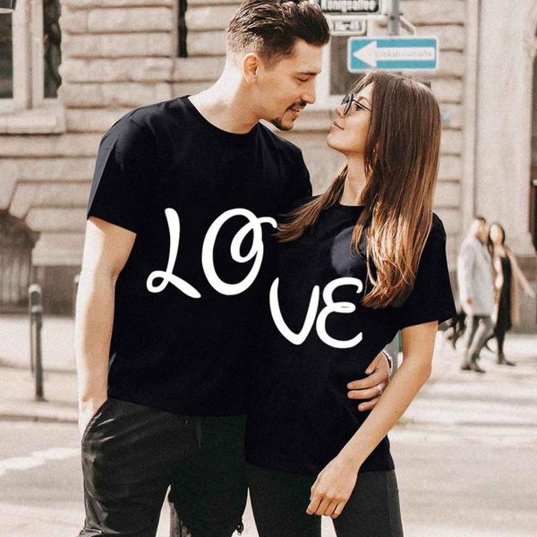 women's t-shirt fashion plus size valentine's day letter printed short sleeve harajuku couple tshirts summer clothing, White
women's t-shirt fashion plus size valentine's day letter printed short sleeve harajuku couple tshirts summer clothing, White