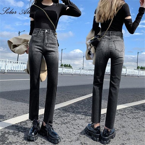 women's jeans 2021 autumn high-waist gradient color straight-leg stretch ankle-length casual pants, Blue
women's jeans 2021 autumn high-waist gradient color straight-leg stretch ankle-length casual pants, Blue