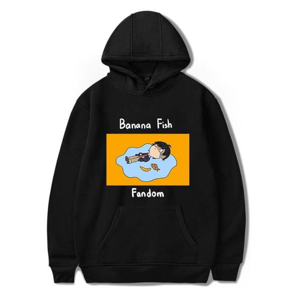 men's hoodies & sweatshirts banana fish hoodie sweatshirt men/women harajuku printed loose warm pullovers fashion autumn winter clothe, Black 
men's hoodies & sweatshirts banana fish hoodie sweatshirt men/women harajuku printed loose warm pullovers fashion autumn winter clothe, Black