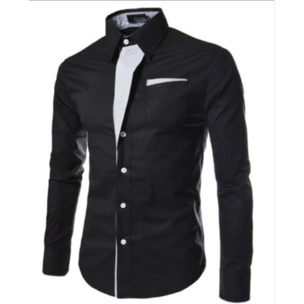 men's casual shirts 2021 brand long sleeve social male 4 colors slim fit striped plus size 3xl mens dress, White;black
men's casual shirts 2021 brand long sleeve social male 4 colors slim fit striped plus size 3xl mens dress, White;black