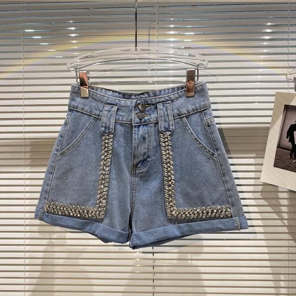 diamond studded personality curling women shorts denim arrivals high waist fashion spring summer 11d496, White;black
diamond studded personality curling women shorts denim arrivals high waist fashion spring summer 11d496, White;black