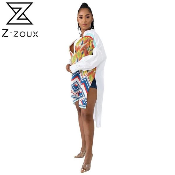 women blouse printed shirts irregular ladies loose long asymmetry hem shirt plus size 210513, White
women blouse printed shirts irregular ladies loose long asymmetry hem shirt plus size 210513, White
