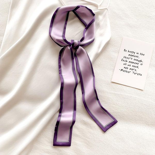 scarves silk skinny scarf lady long hairband ribbon bag scarfs tie design belt striped female neck hair headband sj406, Blue;gray
scarves silk skinny scarf lady long hairband ribbon bag scarfs tie design belt striped female neck hair headband sj406, Blue;gray