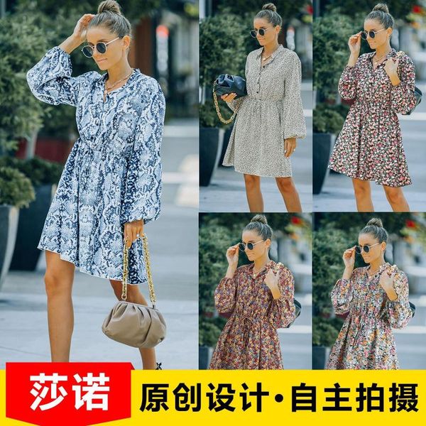 casual dresses dress women summer europe ins fashion wind v-neck tall waist with floral chiffon mini vestidos slf11835, Black;gray
casual dresses dress women summer europe ins fashion wind v-neck tall waist with floral chiffon mini vestidos slf11835, Black;gray