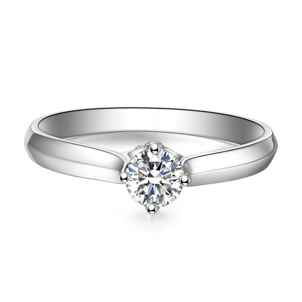 au585 white gold ring women wedding anniversary engagement party 4 claw round moissanite diamond elegant trendy classic cluster rings, Golden;silver
au585 white gold ring women wedding anniversary engagement party 4 claw round moissanite diamond elegant trendy classic cluster rings, Golden;silver