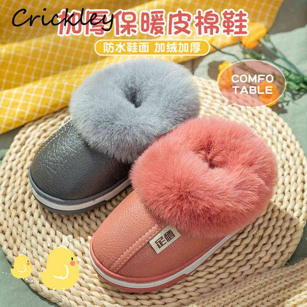 autumn winter solid pu boys girls house slippers plush warm children floor slippers waterproof anti slip soft toddler kids shoes 211119, Black;grey
autumn winter solid pu boys girls house slippers plush warm children floor slippers waterproof anti slip soft toddler kids shoes 211119, Black;grey