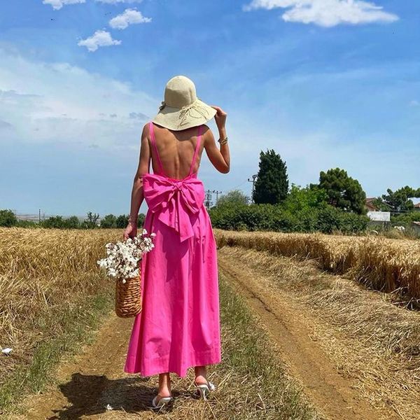 casual dresses cute big bow backless women rose red poplin cotton strappy v neck dress elegant mid-length party female mujer vestidos, Black;gray
casual dresses cute big bow backless women rose red poplin cotton strappy v neck dress elegant mid-length party female mujer vestidos, Black;gray