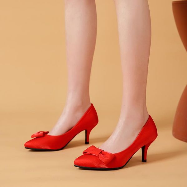 dress shoes pqecfs big size 33-43 spring & autumn fashion solid bowtie women pointed toe heel thin heels pumps 3 colors, Black
dress shoes pqecfs big size 33-43 spring & autumn fashion solid bowtie women pointed toe heel thin heels pumps 3 colors, Black