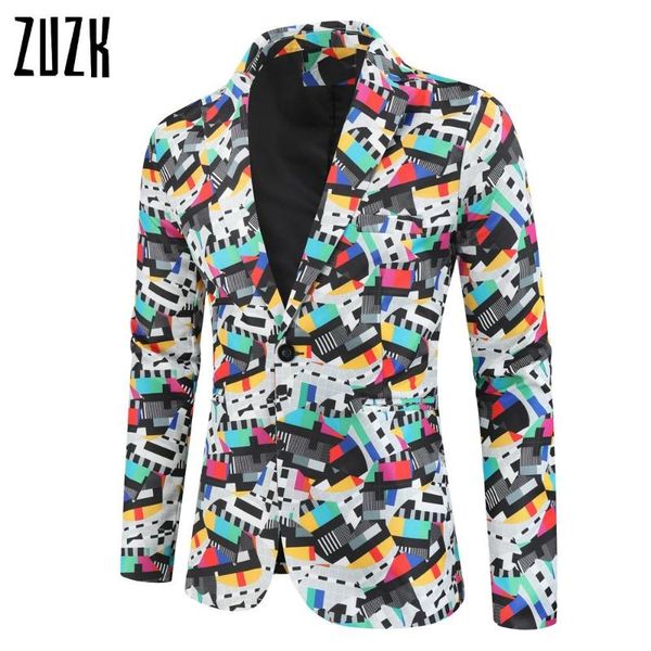 fashion men slim fit casual blazers multicolor plaid 3d printed mens suit jacket oversize blazer m-4xl men's suits &, White;black
fashion men slim fit casual blazers multicolor plaid 3d printed mens suit jacket oversize blazer m-4xl men's suits &, White;black