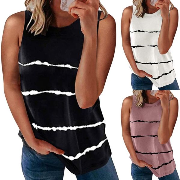 women's t-shirt 2021 oversized plus size women loose tank striped sleeveless summer round neck vest casual printed 5xl, White
women's t-shirt 2021 oversized plus size women loose tank striped sleeveless summer round neck vest casual printed 5xl, White