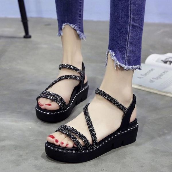 sandals summer style women shoes fashion platform waterproof taiwan casual open-toe sequin vgmp, Black
sandals summer style women shoes fashion platform waterproof taiwan casual open-toe sequin vgmp, Black