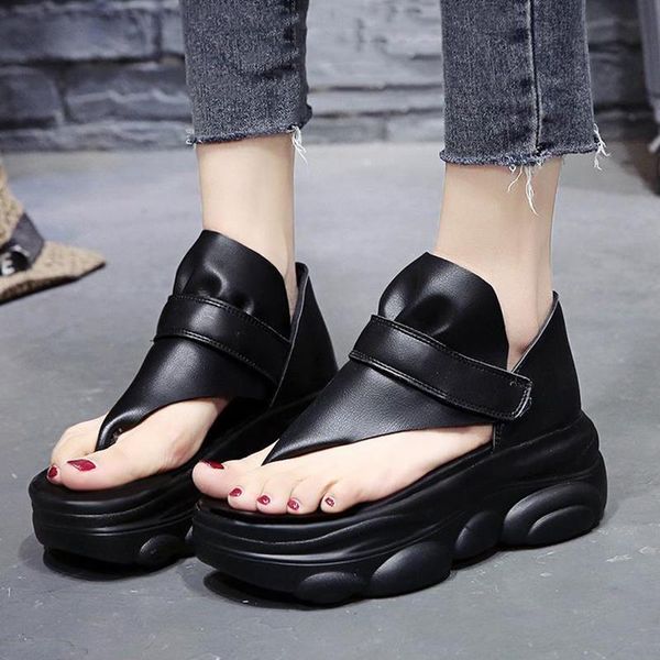 dress shoes pu leather hollow out hook & loop flat with sandals fashion peep toe non-slip rome designer woman platform flip flops, Black
dress shoes pu leather hollow out hook & loop flat with sandals fashion peep toe non-slip rome designer woman platform flip flops, Black