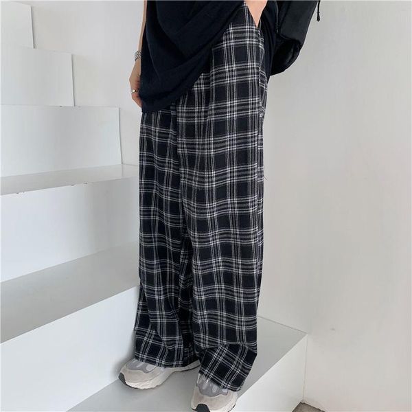plaid pants women spring summer korean ins retro black loose high waist casual straight wide leg trousers women's & capris, Black;white
plaid pants women spring summer korean ins retro black loose high waist casual straight wide leg trousers women's & capris, Black;white