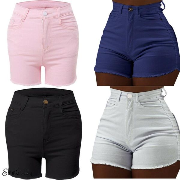 women's shorts summer women high waist ladies casual beach bodycon skinny solid button, White;black
women's shorts summer women high waist ladies casual beach bodycon skinny solid button, White;black