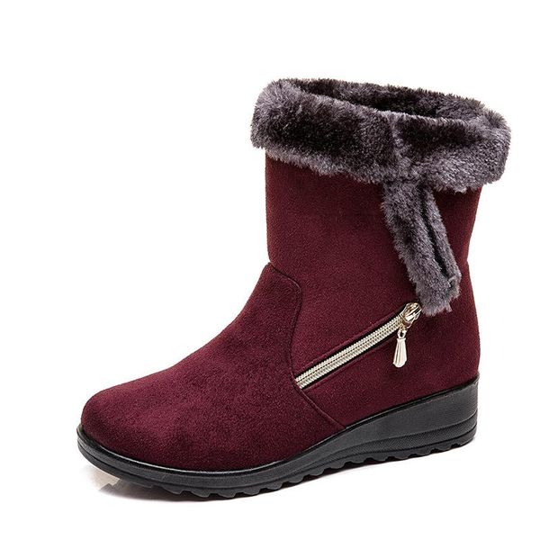 boots winter women warm plush ankle snow shoes fashion zipper women's plus size zapatos de mujer, Black
boots winter women warm plush ankle snow shoes fashion zipper women's plus size zapatos de mujer, Black