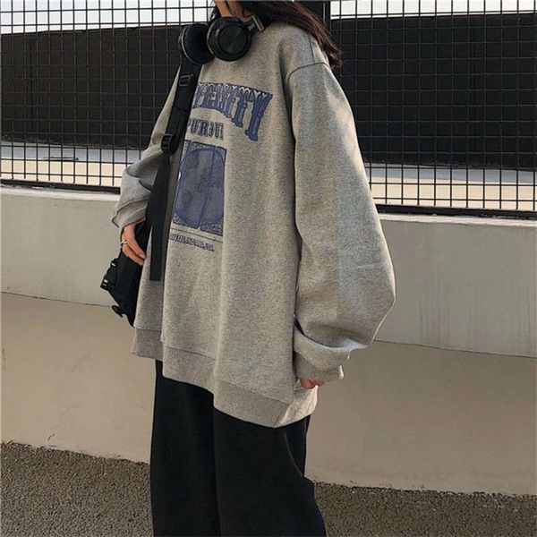 spring autumn o-neck pullover women korean loose clothes oversized sweatshirt vintage oversized harajuku korean hoodie 210928, Black
spring autumn o-neck pullover women korean loose clothes oversized sweatshirt vintage oversized harajuku korean hoodie 210928, Black
