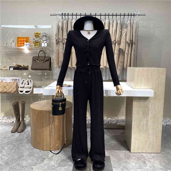 pant niche design simple short jacket+ high waist leg string loose super cotton suit pants, White
pant niche design simple short jacket+ high waist leg string loose super cotton suit pants, White