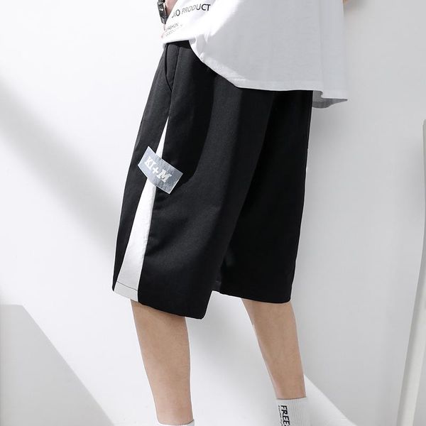 men's shorts 2021 contrast color patchwork casual outdoor style creative korean version teens summer techwear sweatpants youth men, White;black
men's shorts 2021 contrast color patchwork casual outdoor style creative korean version teens summer techwear sweatpants youth men, White;black