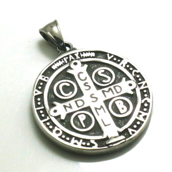 pendants cspb cssml ndsmd saint benedict of nursia 316l stainless steel silver vintage pendant, Black
pendants cspb cssml ndsmd saint benedict of nursia 316l stainless steel silver vintage pendant, Black