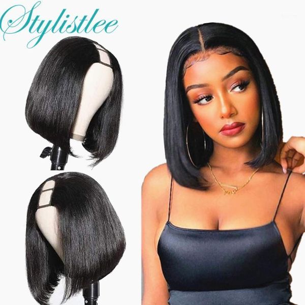 part human hair short bob wigs 150%-180% density brazilian straight remy natural black 8-14inch u wig for women1, Black;brown
part human hair short bob wigs 150%-180% density brazilian straight remy natural black 8-14inch u wig for women1, Black;brown
