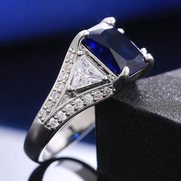 wedding rings caoshi gorgeous deep blue zirconia crystal finger ring for women anniversary party gift fashion jewelry accessories, Slivery;golden
wedding rings caoshi gorgeous deep blue zirconia crystal finger ring for women anniversary party gift fashion jewelry accessories, Slivery;golden