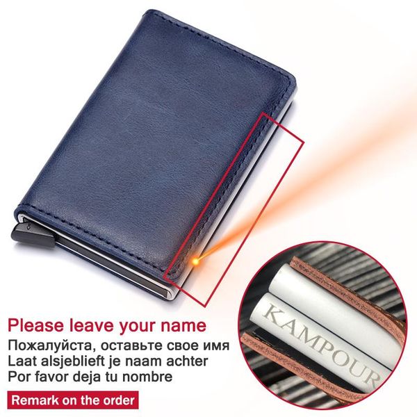 wallets engrave name rfid men wallet genuine leather holder metal business bank card case aluminum man purse, Red;black
wallets engrave name rfid men wallet genuine leather holder metal business bank card case aluminum man purse, Red;black