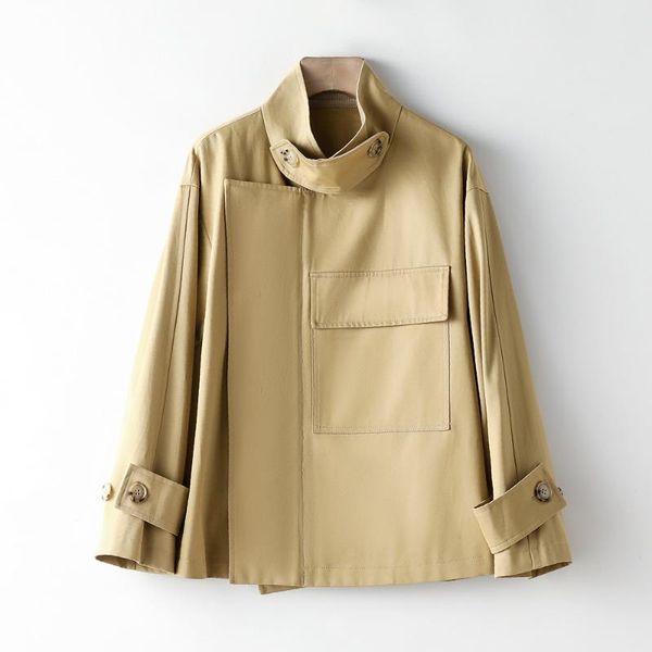 women's trench coats 2021 women autumn coat long sleeve turn down collar khaki femme casaco abrigo streetwear, Tan;black
women's trench coats 2021 women autumn coat long sleeve turn down collar khaki femme casaco abrigo streetwear, Tan;black