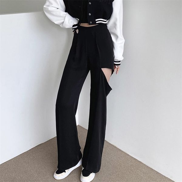 fashion ripped high waisted straight y2k sweatpants for women wide leg pants capris streetwear loose trousers female 210510, Black;white
fashion ripped high waisted straight y2k sweatpants for women wide leg pants capris streetwear loose trousers female 210510, Black;white