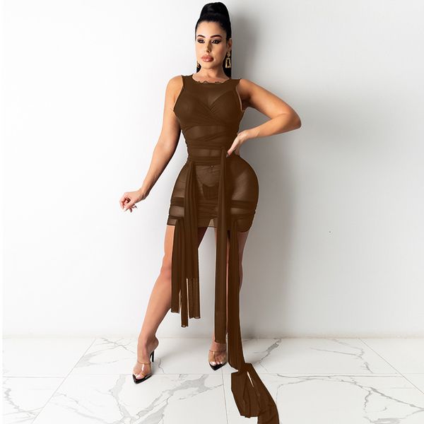 solid no sleeves, summer tight lace up high elasticity nightclub mesh dress club women's clothes, Black;gray
solid no sleeves, summer tight lace up high elasticity nightclub mesh dress club women's clothes, Black;gray