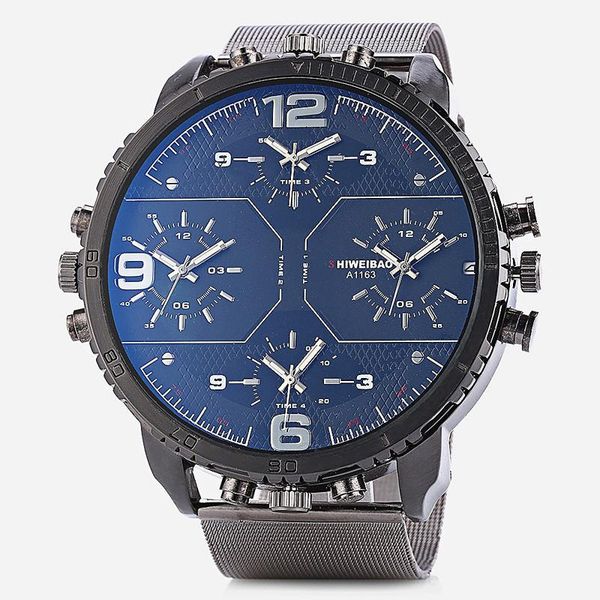 wristwatches shiweibao young men male cool big dial four movements analog calendar quartz water resistant watch, Slivery;brown
wristwatches shiweibao young men male cool big dial four movements analog calendar quartz water resistant watch, Slivery;brown