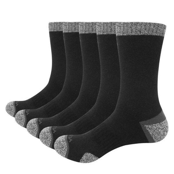 sports socks 5 pairs men's cotton cushion breathable outdoor walking running climbing hiking crew dress, Black
sports socks 5 pairs men's cotton cushion breathable outdoor walking running climbing hiking crew dress, Black