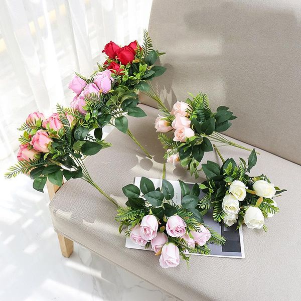 heads silk rose artificial flowers small bud bouquet vases for home party winter wedding decoration fake decorative & wreaths
heads silk rose artificial flowers small bud bouquet vases for home party winter wedding decoration fake decorative & wreaths