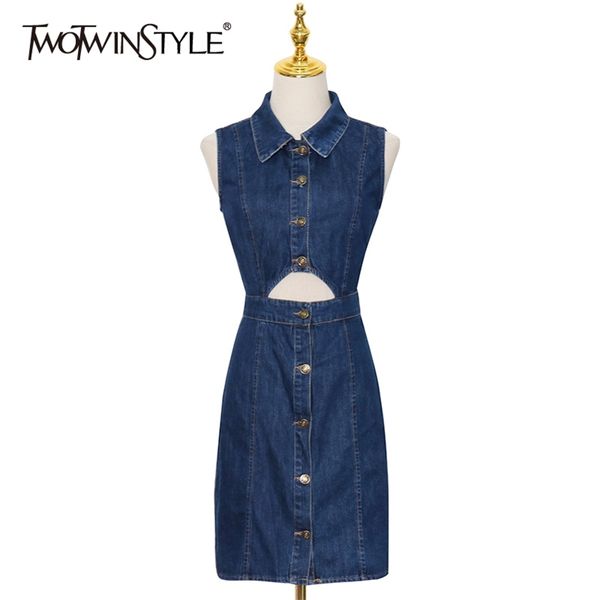 casual blue denim dress for women lapel sleeveless high waist hollow out mini dresses female summer fashion clothes 210520, Black;gray
casual blue denim dress for women lapel sleeveless high waist hollow out mini dresses female summer fashion clothes 210520, Black;gray