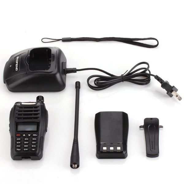 walkie talkie baofeng uv-b6 5w 99ch uhf+vhf hf transceiver ham radio handy hunting receiver with headfone
walkie talkie baofeng uv-b6 5w 99ch uhf+vhf hf transceiver ham radio handy hunting receiver with headfone