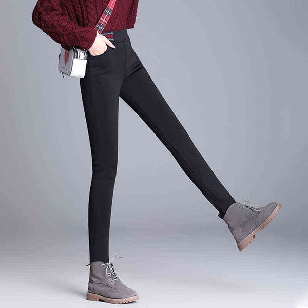 women's leggings lamb warm black bottomed pant wear high waist elastic and thick cashmere thin pants in winter 2022
women's leggings lamb warm black bottomed pant wear high waist elastic and thick cashmere thin pants in winter 2022