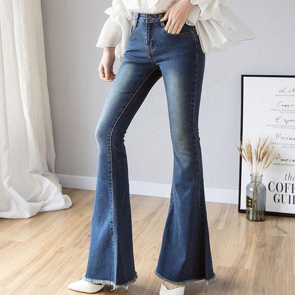 women flare jeans spring autumn high waist zipper denim blue women's wide leg pant ladies stretch fare long pants
women flare jeans spring autumn high waist zipper denim blue women's wide leg pant ladies stretch fare long pants