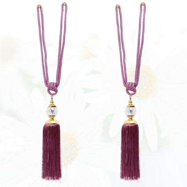 other home decor 1 pair of crystal hanging curtain straps delicate uniqueb tassel tiebacks for el cafe