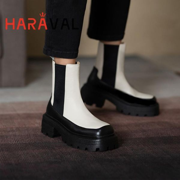 boots haraval women punk ankle waterproof thick bottom shoes for lady fashion black white personality flat e145l
boots haraval women punk ankle waterproof thick bottom shoes for lady fashion black white personality flat e145l