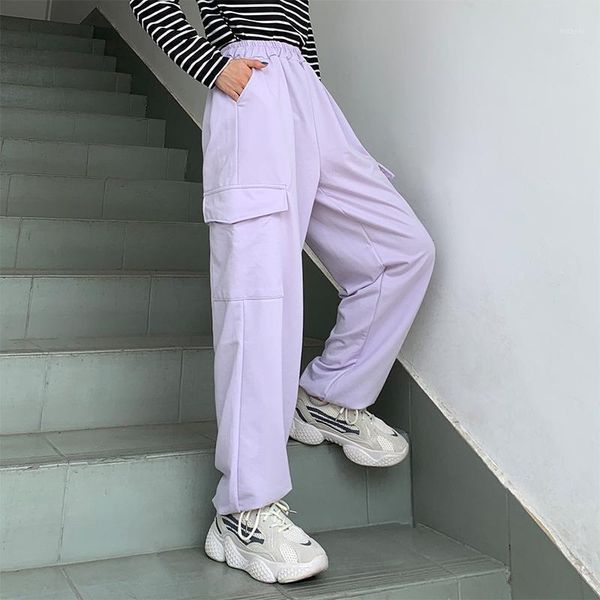 women's pants & capris purple 2021 wide leg women fashion streetwear winter pockets trousers high waist cargo, Black;white
women's pants & capris purple 2021 wide leg women fashion streetwear winter pockets trousers high waist cargo, Black;white