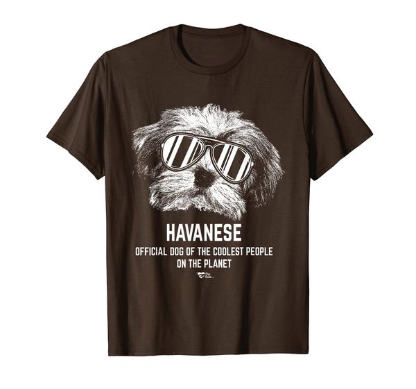 havanese official dog of the coolest pup lovers t-shirt, White;black