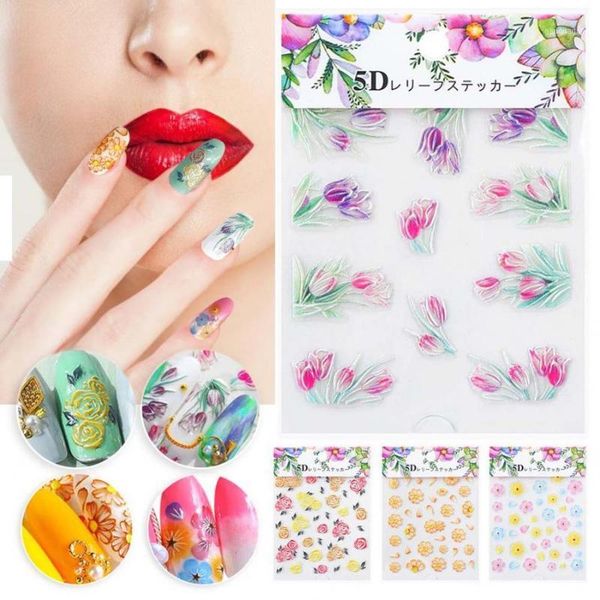 nail art 5d self-adhesive decoration sticker flower series diy manicure decals tool1, Black
nail art 5d self-adhesive decoration sticker flower series diy manicure decals tool1, Black