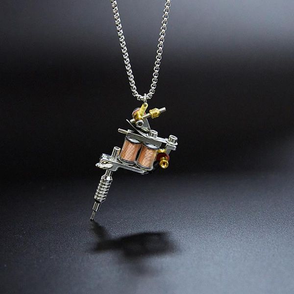 stainless steel tattoo machine men punk rock pendant necklace fashion heavy hip hop jewelry gift for him with chain chains, Silver
stainless steel tattoo machine men punk rock pendant necklace fashion heavy hip hop jewelry gift for him with chain chains, Silver