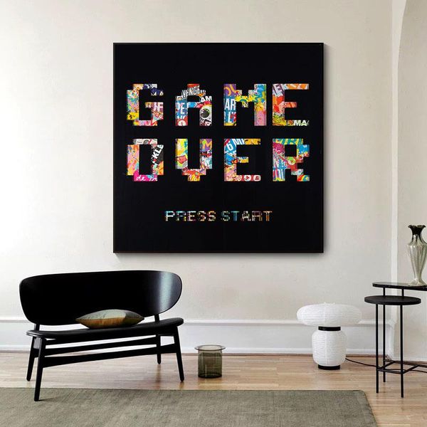 paintings abstract graffiti art letter game over posters hd prints canvas painting modern wall pictures for living room home decor
paintings abstract graffiti art letter game over posters hd prints canvas painting modern wall pictures for living room home decor