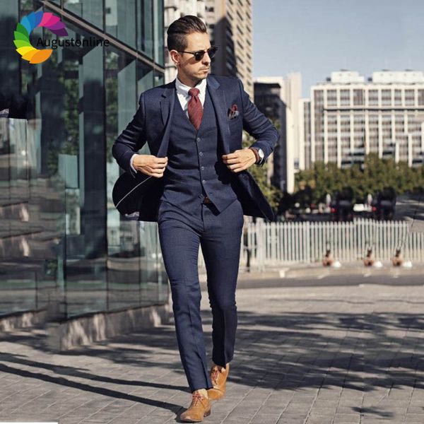 men's suits & blazers high street navy blue men wedding custom made groom tuxedo slim fit groomsmen blazer masculino 3 pieces jack, White;black
men's suits & blazers high street navy blue men wedding custom made groom tuxedo slim fit groomsmen blazer masculino 3 pieces jack, White;black