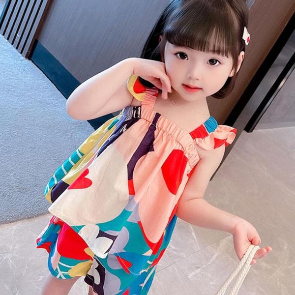 clothing sets shorts shirring loose children girls flying sleeve set for hiking, White
clothing sets shorts shirring loose children girls flying sleeve set for hiking, White
