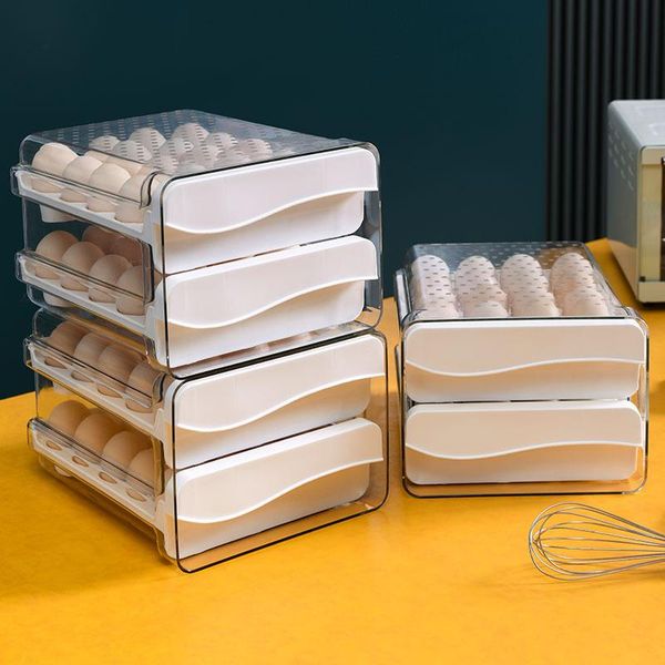 storage bottles & jars 40 grid household egg box drawer refrigerator plastic transparent dumpling double tray
storage bottles & jars 40 grid household egg box drawer refrigerator plastic transparent dumpling double tray