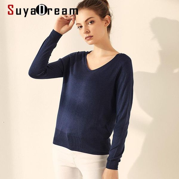 women's sweaters suyadream woman basic silk and cashmere blend v neck pullovers solid 2021 fall winter bottoming shirts, White;black
women's sweaters suyadream woman basic silk and cashmere blend v neck pullovers solid 2021 fall winter bottoming shirts, White;black