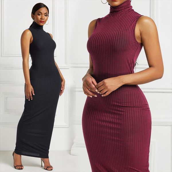 autumn sleeveless bodycon women dresses turtle neck pullover robe party club vestidos long maxi, Black;gray
autumn sleeveless bodycon women dresses turtle neck pullover robe party club vestidos long maxi, Black;gray