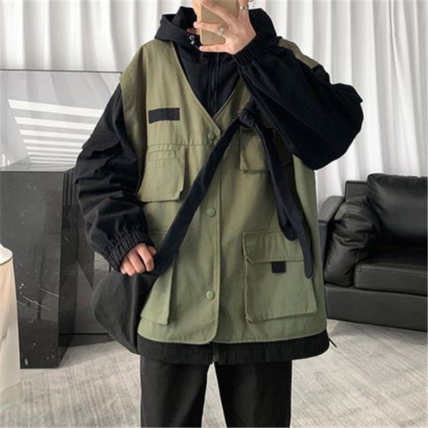 women's jackets 2021 overalls bf chic autumn winter coats stitching jacket korean loose hooed outerwear b66, Black;brown
women's jackets 2021 overalls bf chic autumn winter coats stitching jacket korean loose hooed outerwear b66, Black;brown